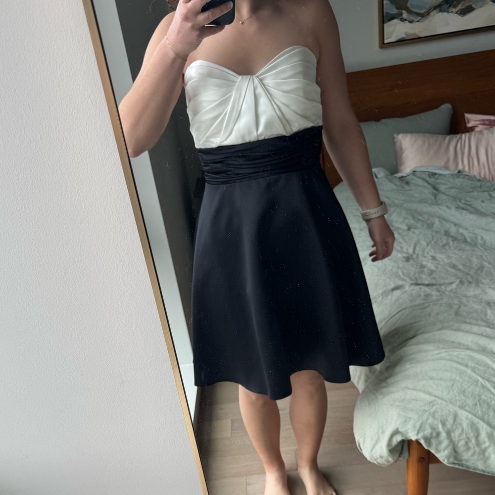 Elegant Black and White Dress